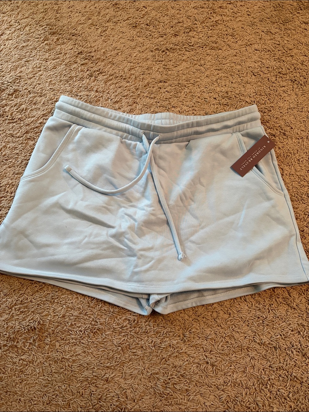 Kindred Bravely Light Blue Drawstring Athletic Shorts